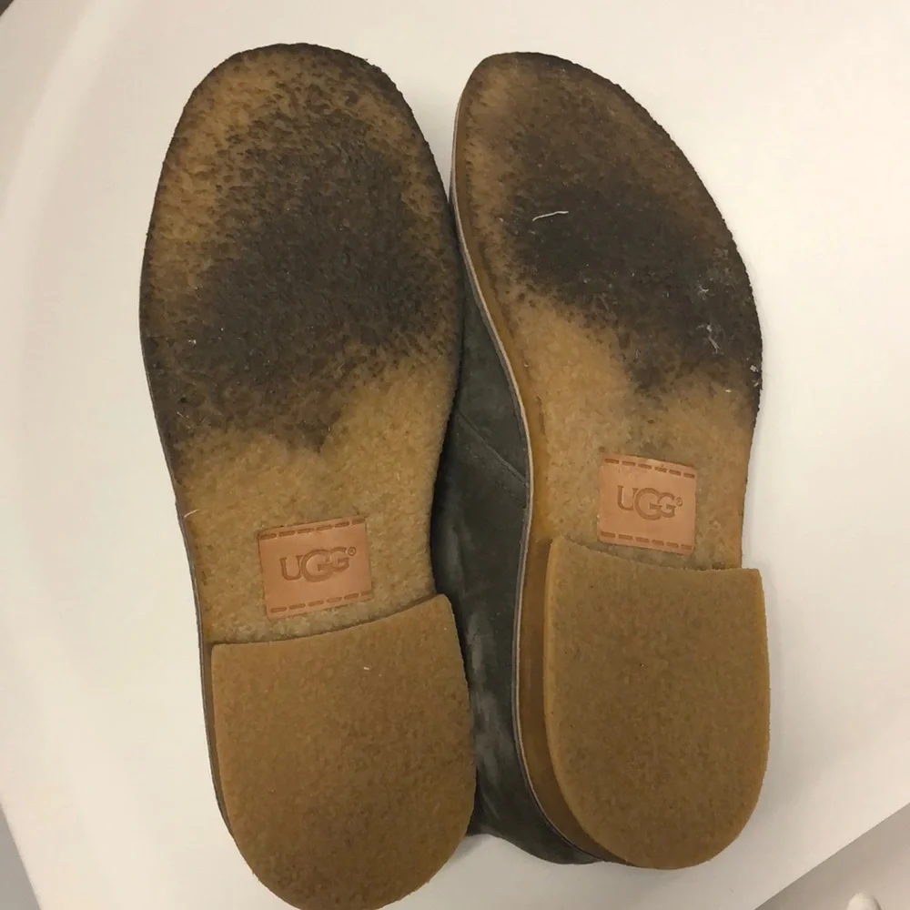 UGG Men's Gray Suede Chukka Boots Desert Lace Up Leather Size 10